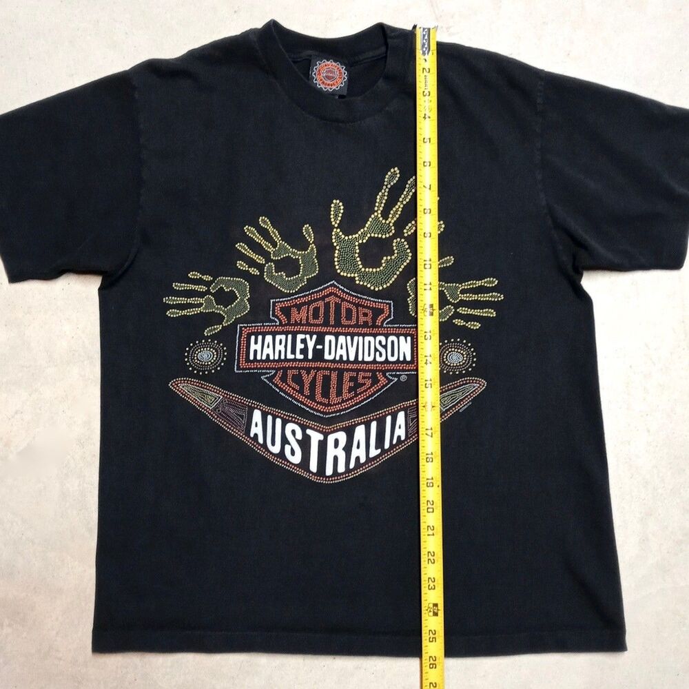 Vintage 1996 Harley-Davidson Made in Australia T-Shirt Size SMALL Single Stitch - Picture 9 of 10